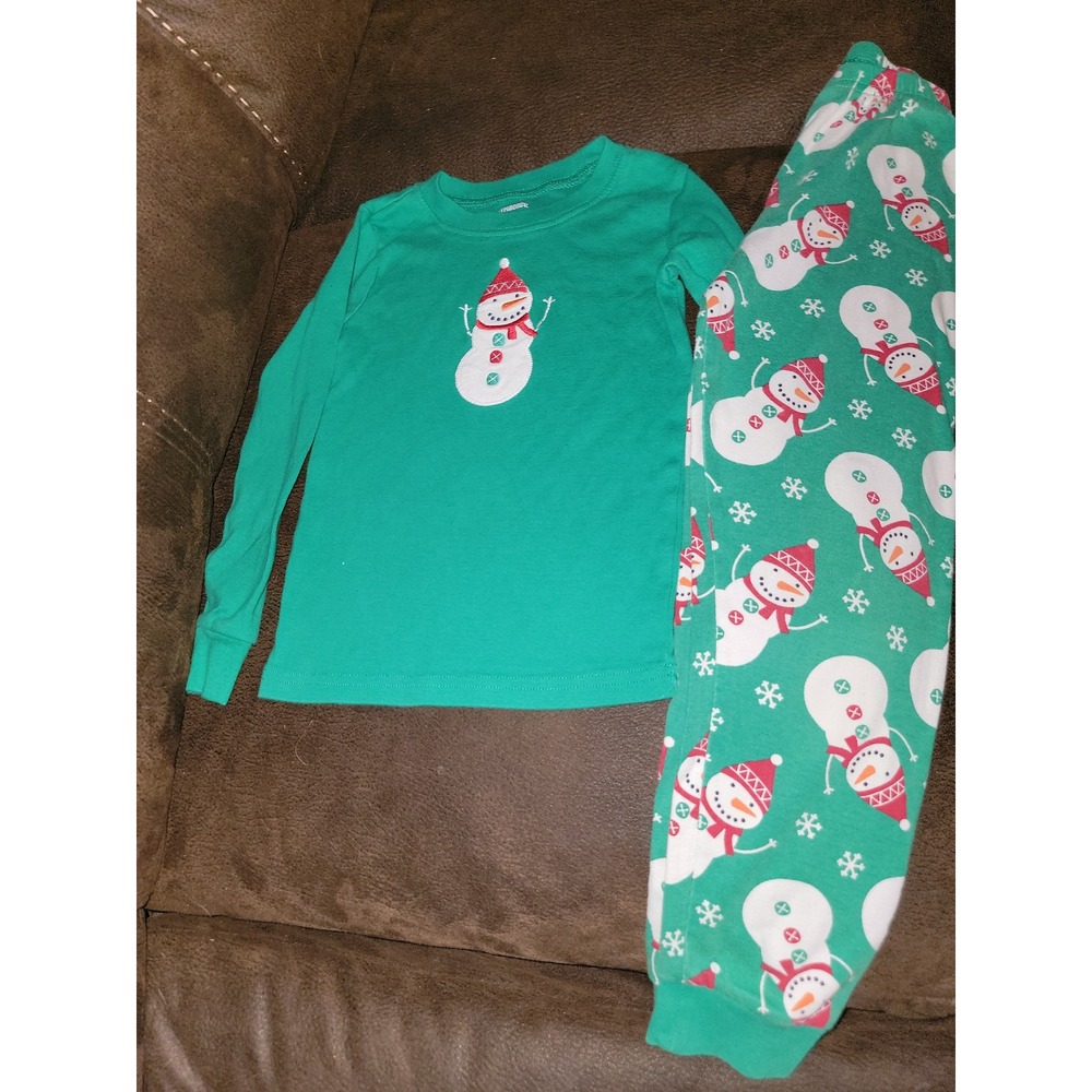 Gymboree holiday Christmas snowman pajamas sleepwear gymmies size 6